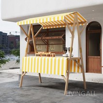 프리마켓매대 행사용 야시장 이동식 행사장 진열대 좌판대 플리마켓 가판대 판촉 접이식, 24 접는 타입  150 x 60 x 200 노란색과