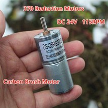 DC 3V-12V 마이크로 기어 모터 5PRM 가역 감속기 플라스틱 및 금속 50mm 박스 브러시 엔진 DIY 장난감 로봇 로터리 부스, [01] DC24V 115RPM