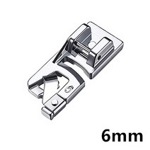 재봉틀 노루발 키트 세트 액세서리 바느질 미싱 3mm/4mm/6mm 압연 밑단 발 국내 형제 가수 Janome Babylock Kenmore, [03] 6mm
