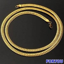 ForU133 양각 힙합롱 섹션 체인 목걸이 골드 힙합목걸이 남성목걸이 예쁜목걸이