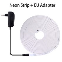 소형 LED전광판 네온간판 led간판 네온사인 dc12v 스트립 조명 방수 조명 57, 스트립 EU 어댑터, 주황색, 5m