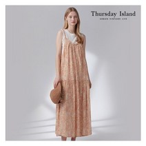 [국내정식매장] 써스데이아일랜드 티셔츠 [Thursday Island] 여성 레이어드 끈 원피스 (T214MOP272W)