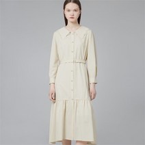 리스트 리스트 민트 빅 카라 벨티드 원피스/TWWOPM50040MI