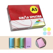 칼라복사지 복사용지 A5용지 80g 1000매, 색지 연분홍 A5 1000매