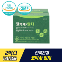 안국건강 코박사 알지 식약처 기능성 인증 이서진 영양제 코 건강 피부 상태 개선 구아바잎추출물 감마리놀렌산 아연 셀렌, 2박스, 120캡슐