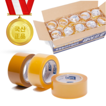 테이프로 겨울용 냉동용 사계절용 초강력 러버(라바) OPP박스테이프 40M 투명 1박스 50개입