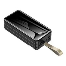 금화JH 고속충전 초대용량 보조배터리 60000mAh LED 조명등/캠핑용/야외용/4개 기기 동시 충전 가능, 블랙