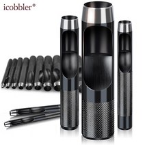 1-25mm 라운드 스틸 가죽 공예 중공 구멍 펀치 도구 커터 벨트 스트랩 허리 시계 밴드 플라스틱 나무 DIY 펀처, 8mm