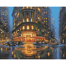 복복샵 명화그리기 물감2배 40x50 유화그리기 세트 DIY, 2세트)43. 밤의뉴욕