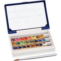 일본 Holbein 홀바인 고체 수채화 36색 세트, 36색상개, 단품g, 5ml
