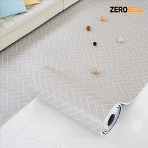 제로벨 18T PVC 층간소음방지 롤 매트 폭 70cm x 5m 유아 어린이 놀이방매트, 헤링본 그레이