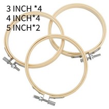 목재기계부품 목공기계 부품 10 pcs/set 3/4/5 인치 나무 프레임 세트 자수 후프 반지 DIY 크로스 스티치, 04 Combination