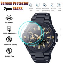 액정 보호필름 강화유리 2PCS 카시오 G-shock GST-B500BD/B100GB/B400GB GA-700SKC/100SKC/2100HUF HD 투명 시계 화면 보호 필름 용, [06] GA-2100HUF