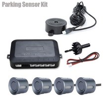 Risingon-12V 22mm 주차 센서 키트 범용 4 부저 역방향 백업 레이더 사운드 경고 표시기 프로브 시스템, 회색, 1개