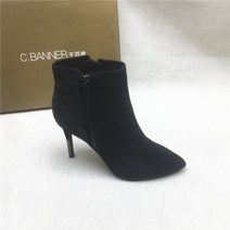 여성니트부츠 여성 겨울 워커 기모앵클 통굽 가죽 부츠 049