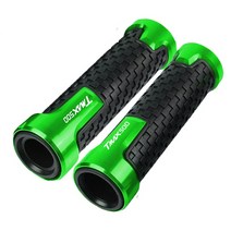 nmax pcx 호환슬라이더 프론트 리어 머플러 가드 TMAX T 500 오토바이 CNC 액세서리 핸들 바 그립 엔드 YAM, 18 green
