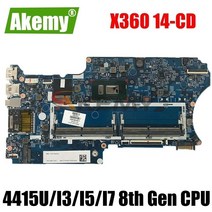 HP PAVILION X360 14-CD 노트북 마더 보드 메인 보드 14-CD 17879-1B 마더 보드 4415U I3 I5 I7 8 세대 CPU 포함, I5-8th Gen