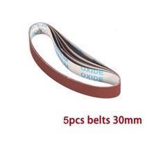 벨트샌딩기 목공기계 30mm 다기능 철 앵글 그라인더 샌딩 벨트 어댑터 액세서리 머신 M10 m14에 대 한 연 삭 연마 기계, 30mm belts 5pcs