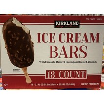 [코스트코]커클랜드 초코 아몬드 딥 바닐라 아이스크림바 72g x18개