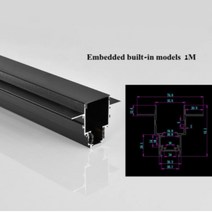 수중집어등 마그네틱 흡입 트랙 라이트 48V 메인 LED 라인 그릴 다운라이트 내장, [11] 1M, [02]  흰색