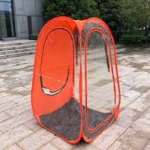 투명 비닐 우레탄창 몽골 이글루 텐트 테라스 바람막이, 레드 1x1x1.5m, 단일사이즈