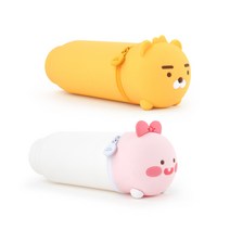 카카오 프렌즈 리틀 실리콘 필통 리틀 라이언, 2개