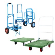 무소음 짐수레 택배카트 접이식핸드카 구르마 밀차 농업용 간편보관 바퀴 짐옮기기, P대차중