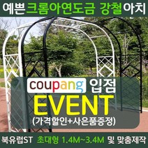 북유럽st 장미 가든 정원 아치 지지대 마당 대문 테라스 꾸미기 터널, 대형, 고져스블랙[2.2mX2.3m]