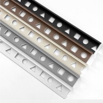 PVC 라운드 코너비트 벽 모서리 몰딩 마감재 타일 코너비드 쫄대 재료분리대 C TYPE, 브라운 라운드 코너비드, 10mm