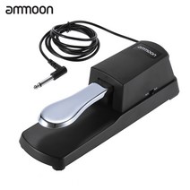 ammoon 피아노 서스테인 페달 댐퍼 페달 for electric piano keyboard 전자 키보드 악기 오르간, 탄약