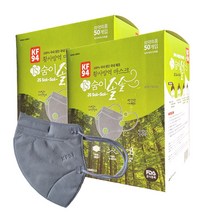 숨이솔솔마스크 kf94 50매 100매 습기안차는 새부리형 얼큰이마스크 안경김서림방지, 숨이솔솔마스크 그레이 100매