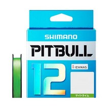 SHIMANO 시마노(SHIMANO) PE 라인 핏불 12개 뜨개질 200m 1.5호 사이트라임 36.2lb PL-M62R 낚싯줄