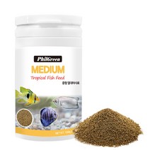 팝아쿠아 필그린 중형열대어사료 100g(250ml), 1개