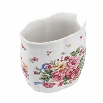 RT 도자제 밥주걱 거치대 약10.5x10.5cm 꽃무늬, 단품