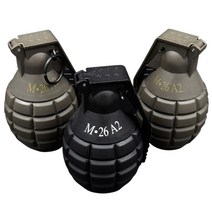 [DDA_ON]M26 밀리터리 서바이벌용품 더미수류탄 2종, 블랙