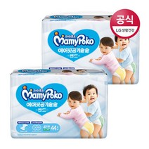 마미포코기저귀 에어핏밴드 대형44P(공용)x2팩, 단품