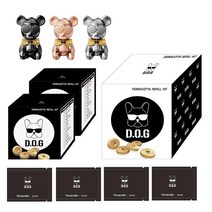 도그독 리본베어 차량용 방향제 전용 리필킷 2팩세트, 2팩리필세트_리본베어, 화이트코튼 x 2팩