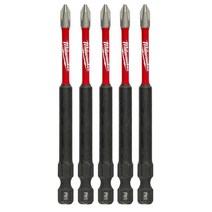 Milwaukee SHOCKWAVE 임팩트 듀티 8.9cm(3-1/2인치) 필립스 #1 합금강 스크류 드라이버 비트 (5팩)127270