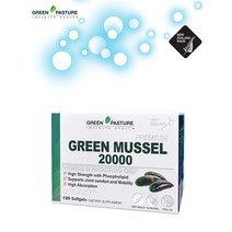 그린파스처 초록입홍합 20000mg+크릴오일&아보카도오일 120캡슐/4개월분