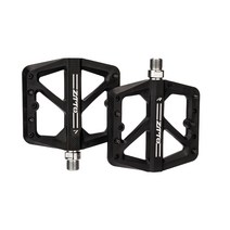 ZTTO 1 쌍 나일론 자전거 플랫 페달 24 변경 가능한 스파이크 솔리드 컬러 자전거 페달 사이클 부품 구성 요소 액세서리 용품, 검은색