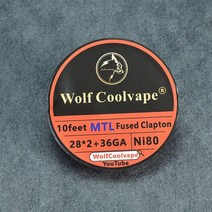 10 피트 NI80/A1/SS316L MTL 융합 Clapton 코일 히팅 와이어 저항 RDA RTA 용 mtl 사전 제작, 02 28236ni80