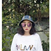 [바보사랑] 캣츠아이 오버사이즈 미러 선글라스n505