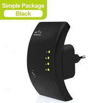 무선 와이파이 리피터 2.4G 300Mbps 앰프 와이파이 익스텐더 802.11N/B/G 와이파이 부스터 와이파이 신호 증폭기 와이파이 액세스 포인트, EU plug_Black-Original Box