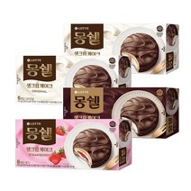 몽쉘 생크림 케이크 세트, 생크림 2p + 카카오 + 딸기, 4세트