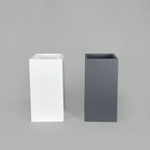 고급 대형 플라스틱 화분, 흰색, 사각 플라스틱 화분(이동식 사각로라 받침3.5호)