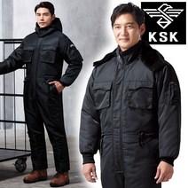겨울 스즈끼 작업복 방수 기모 KSK-174 블랙 M~4XL 빅사이즈 털 내피 정비복 스즈끼복 동계 방한복 일육, 02-KSK-174  L(95)