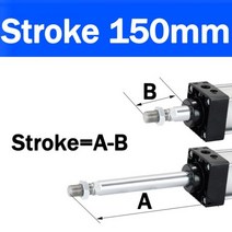 SC32405063 공압 실린더 P iston 복동 에어 50751001251502002503004005006008001000mm 스트로크, Stroke 150mm, BORE 50mm