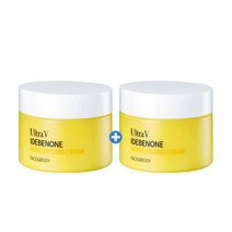 울트라브이 이데베논 모이스처라이징 수분크림 200ML_피부진정 미백 주름개선 보습효과, 200ml 대용량 1+1