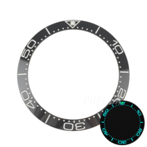 고급시계 오토매틱 nh35 38mm 슈퍼 야광 블루/블랙 세라믹 베젤 삽입 링 시계 SKX007/009 씨 마스터