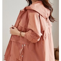 패션시그널 후드 사이드 지퍼포켓 사파리 야상 자켓
